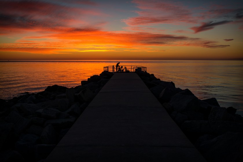 Throwback Photo 2014, Passagrille Jetty Silhouette