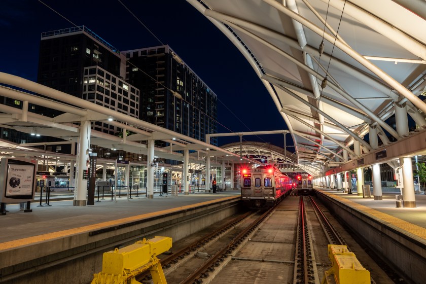 Denver Union Station Two Trains